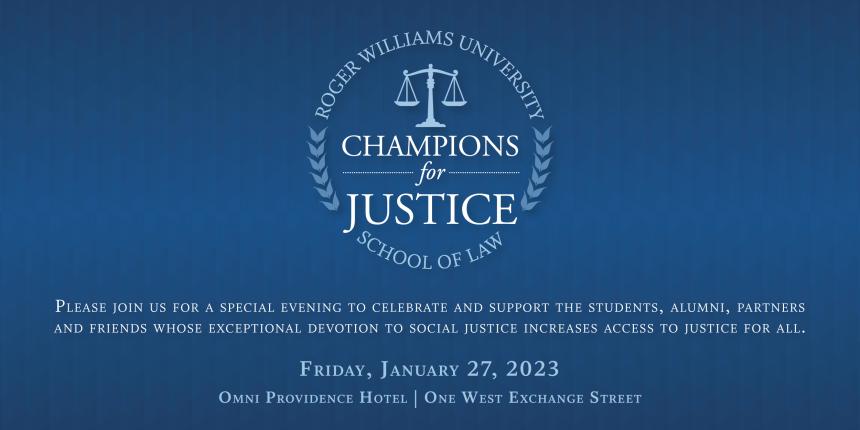 Champions for Justice Friday, January 27, 2023